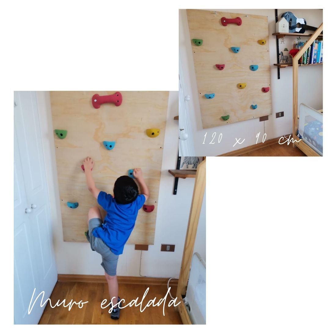Muro Escalada Niños 120x80cm + Pernos instalación pared - Escalate Esta